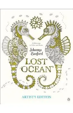 Lost Ocean Artist's Edition: An Inky Adventure and Coloring Book for Adults: 24 Drawings to Color and Frame - Johanna Basford