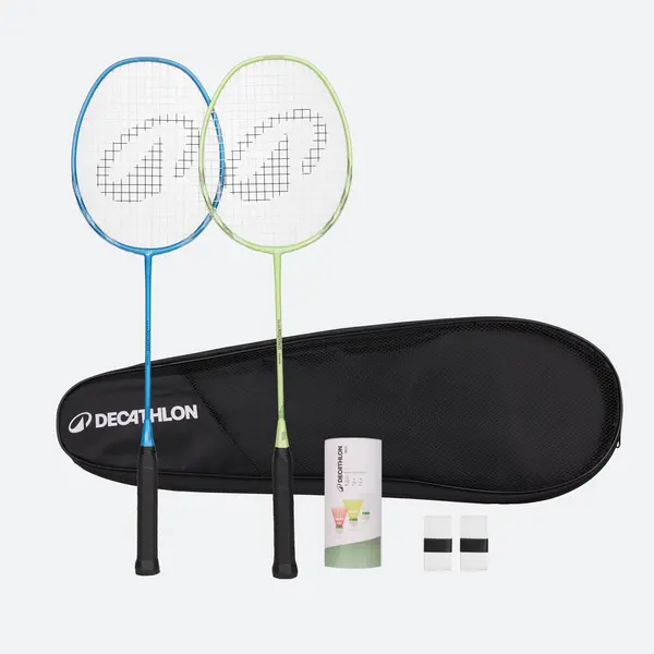 Lot de rachete de badminton BR 190 Partner Albastru-Verde Adulți