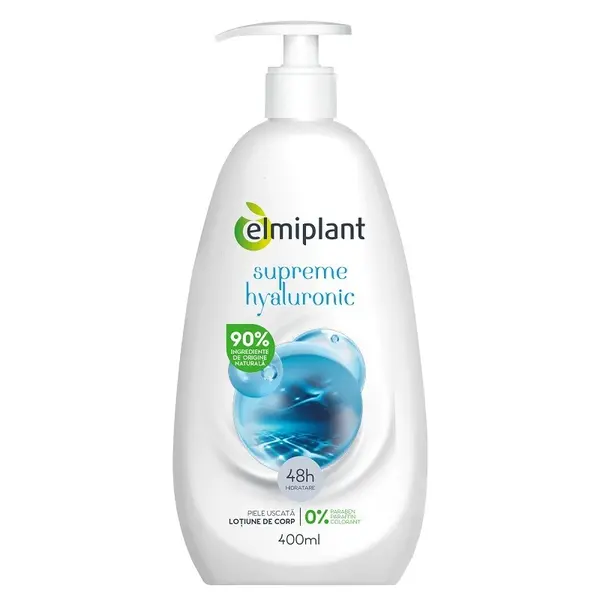 Lotiune de Corp, Hialuronic Elmiplant, 400 ml
