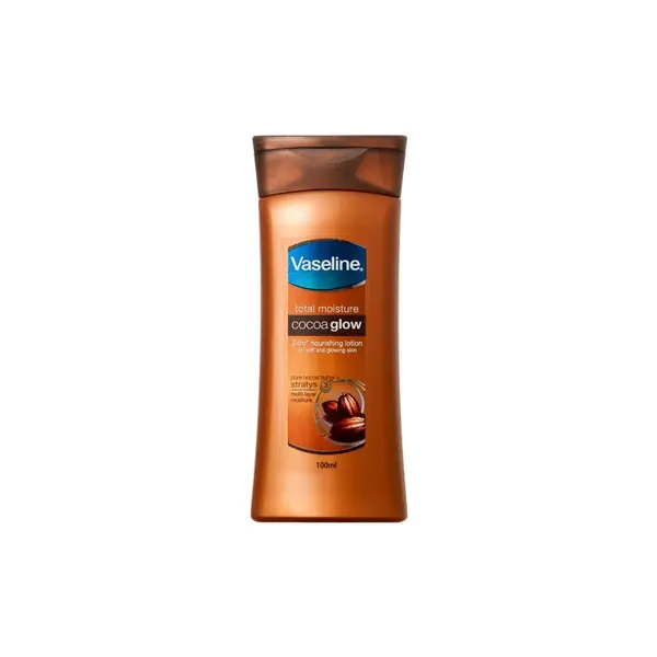 Loțiune de Corp, Vaseline, Cocoa Glow, Strălucire naturală și aspect sănătos, Hidratare intensă și nutriție profundă, 100 ml