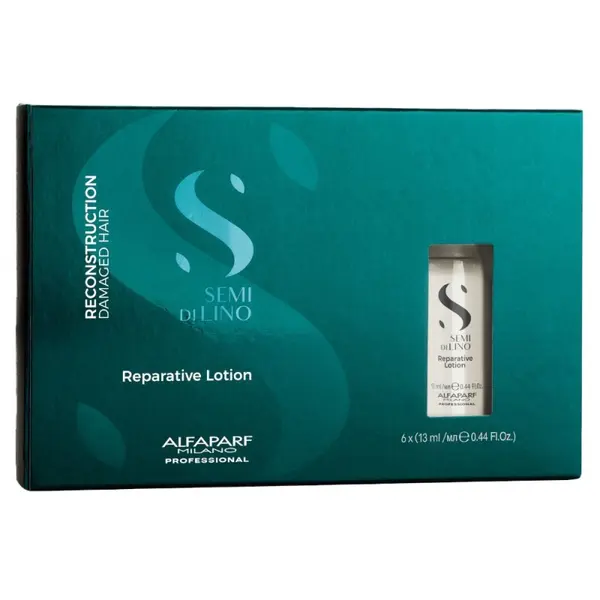 Lotiune de Reconstructie, Alfaparf Semi di Lino Reconstruction Reparative Lotion, 6 x13 ml