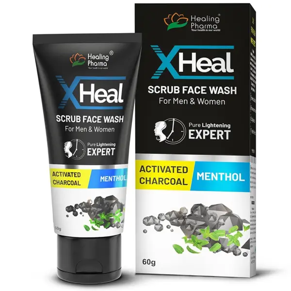 Lotiune de Spalare, Healing Pharma, X Heal, Efect de Curatare Profunda cu Carbune Activat, 60ml