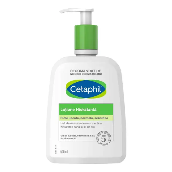 Lotiune hidratanta, 500 ml, Cetaphil