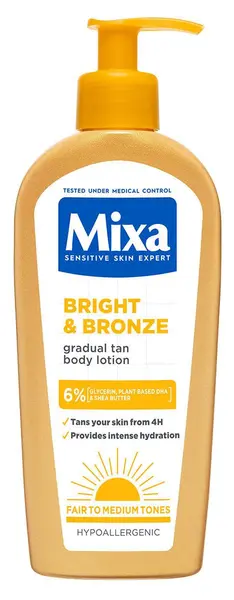 Lotiune pentru bronzare treptată Mixa Bright & Bronze, 250 ml
