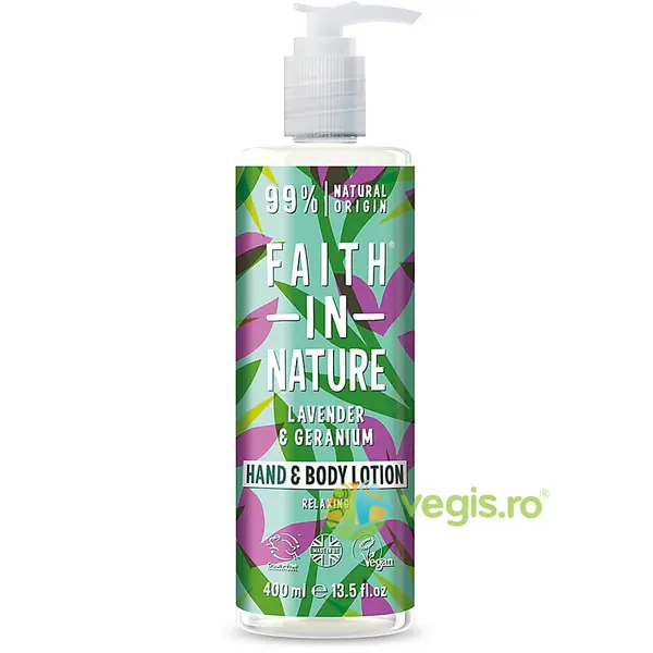 Lotiune pentru Corp si Maini cu Lavanda si Muscata 400ml