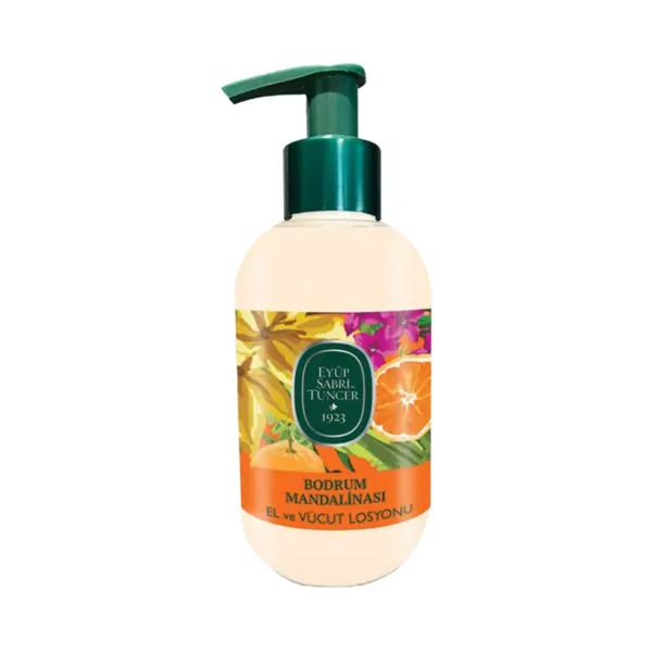 Lotiune pentru maini si corp cu ulei natural de masline, Bodrum Mandarin, 280 ml, Eyup