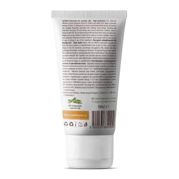 Lotiune protectie solara Wooden Spoon SPF 30 bio 150ml