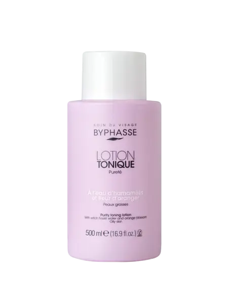 Lotiune tonica pentru ten gras cu Apa Hamamelis si Floare de portocal, 500ml, Byphasse