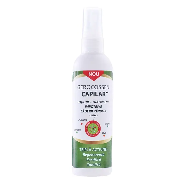 Lotiune tratament impotriva caderii parului Capilar+, 125ml, Gerocossen