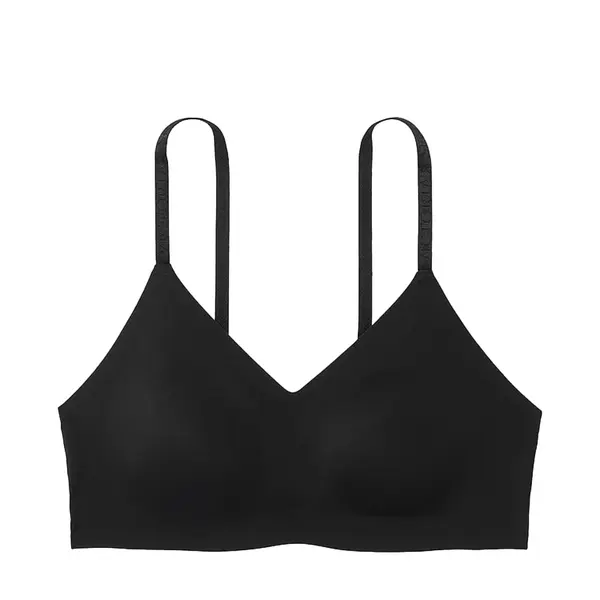 Lounge bra with thin padding - black S