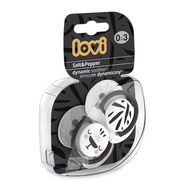 LOVI Suzeta Silicon Dynamic 0-3L x 2PCS SALT&PEPPER - 22/877