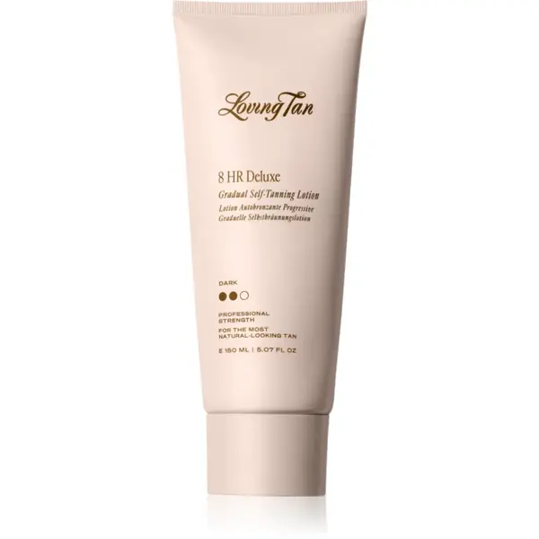 Loving Tan Deluxe Gradual Tan lotiune de corp hranitoare pentru a scoate in evidenta bronzul culoare Dark 150 ml