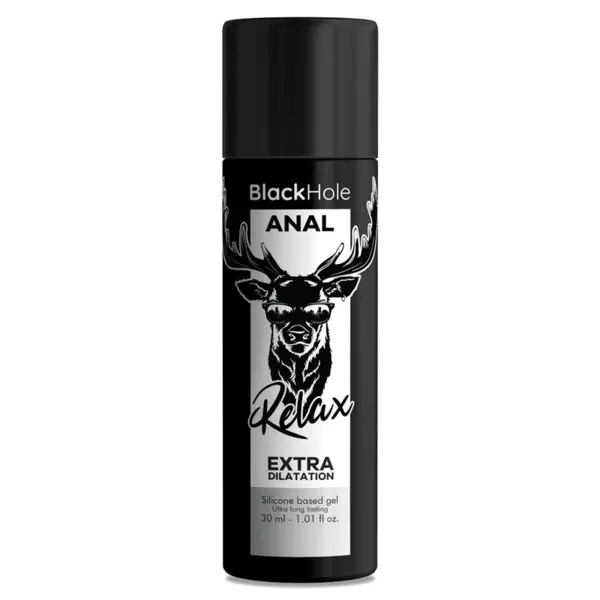 Lubrifiant anal Black Hole – Silicone Base, pentru dilatare intensă și relaxare anală (fisting), 30 ml