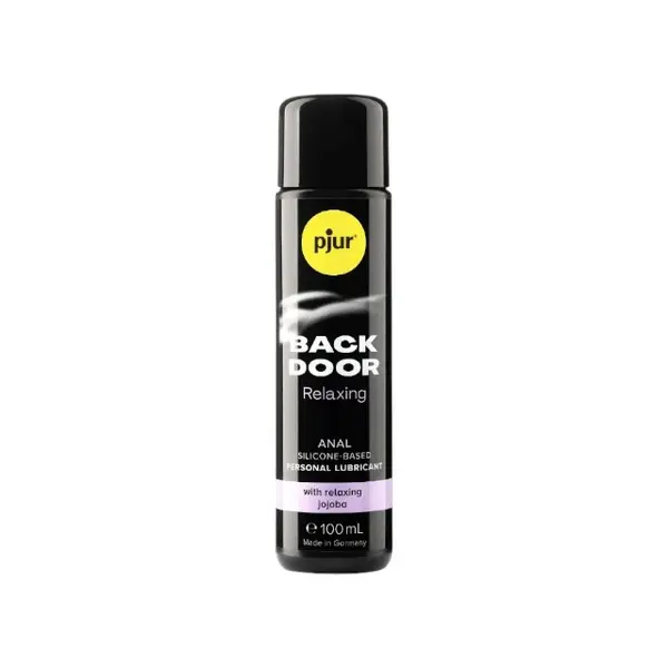 Lubrifiant anal pe bază de silicon PJUR Back Door Relaxing, cu Jojoba, testat dermatologic, compatibil cu prezervative, 100 ml