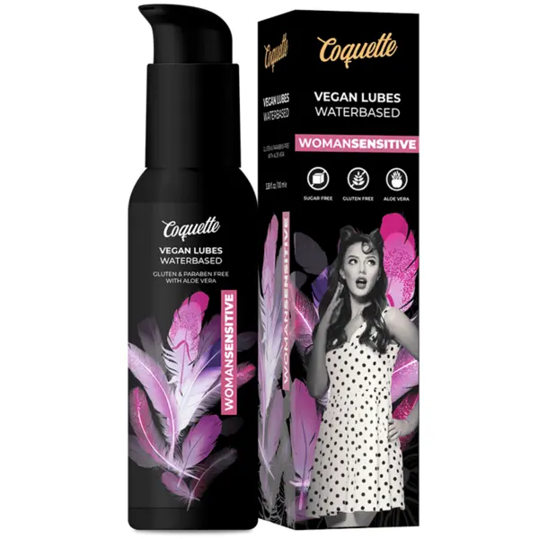 Lubrifiant COQUETTE - Premium Experience, Women Sensitive pe baza de apa, pentru piele sensibila, 100 ml