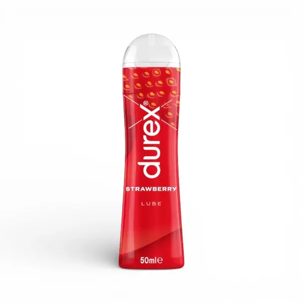 Lubrifiant Durex Play Fresa Morango, pe baza de apa, cu aroma de capsuni, 50 ml