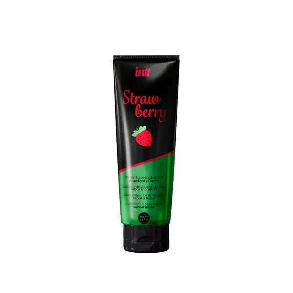 Lubrifiant INTT – Strawberry, pe bază de apă, cu aromă de căpșuni, 100 ml