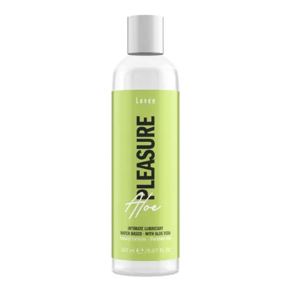Lubrifiant LOVEE Aloe Pleasure, pe bază de apă, formulă naturală cu aloe vera, compatibil cu prezervative, 150 ml