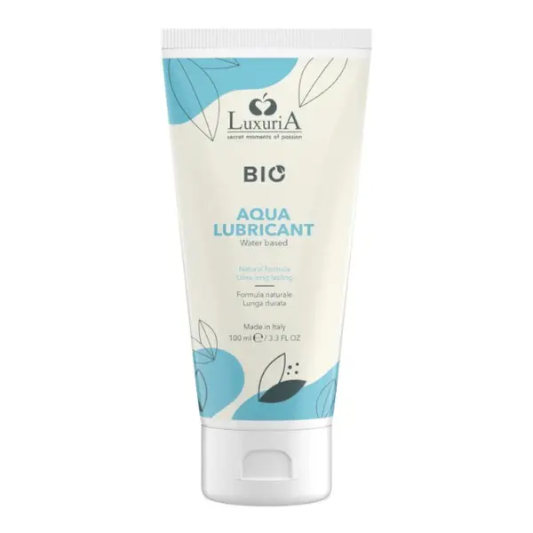 Lubrifiant LUXURIA Bio Aqua Lubricant, formulă naturală pe bază de apă, cu efect de lungă durată, 100 ml (albastru)
