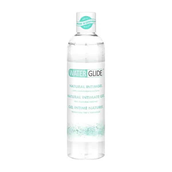 Lubrifiant WATERGLIDE Natural Intimate Gel, pe bază de apă, formulă 100% naturală, efect de lungă durată, 300 ml