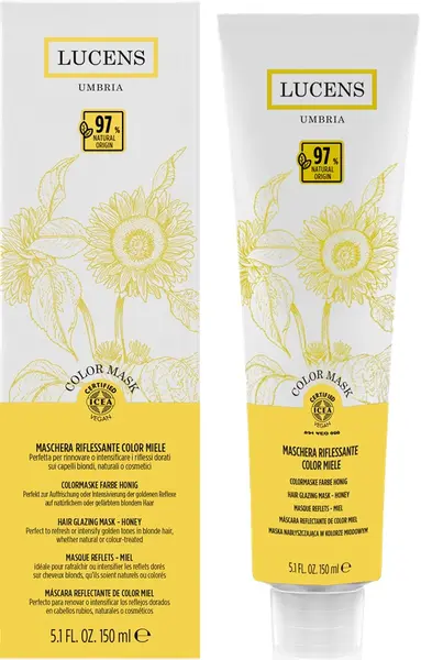 Lucens Mască de colorare a părului, Miele, 150 ml