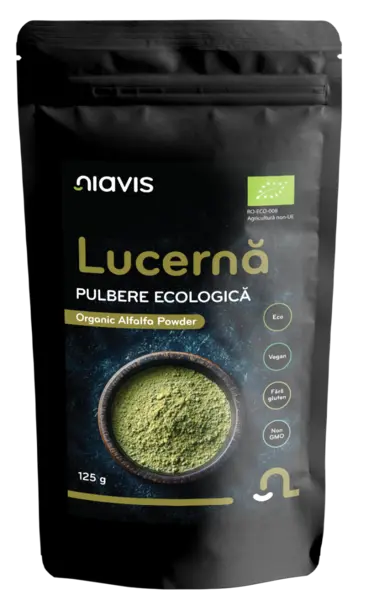Lucerna (Alfalfa) Pulbere ecologica, 125g, Niavis