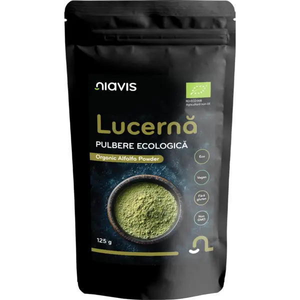 Lucerna (Alfalfa) Pulbere Ecologica/Bio 125g