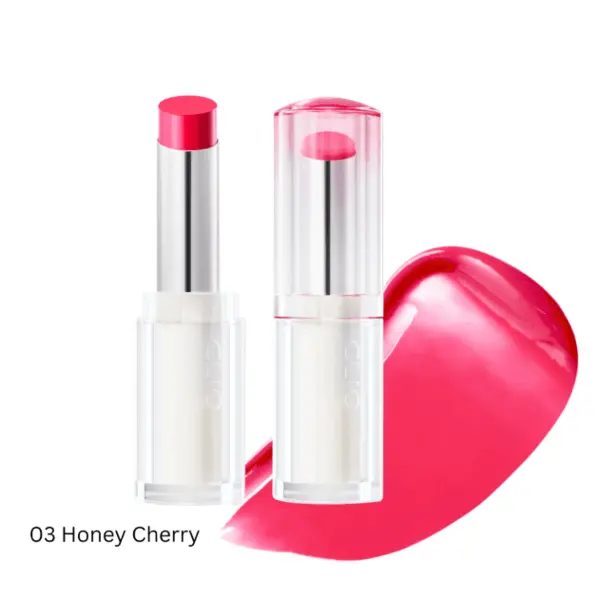 Luciu de buze, CLIO, Crystal Glam Balm, 3g - #03 Honey Cherry