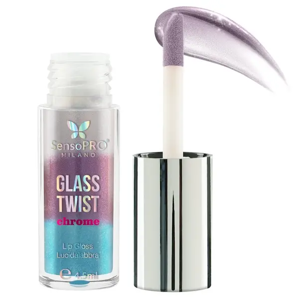 Luciu de buze Glass Twist Chrome SensoPRO Milano, Midnight