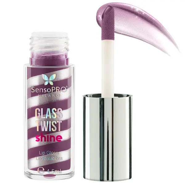Luciu de buze Glass Twist Shine SensoPRO Milano, Silver Plum