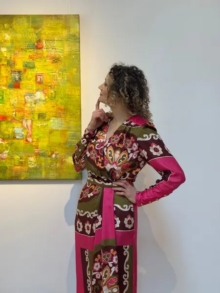 Luisa Spagnoli Rochie cu print - M INTL