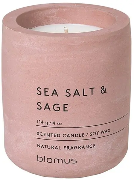 Lumânare aromatică Blomus Fraga - S, Sare de mare și salvie, Trandafirul de câmpie