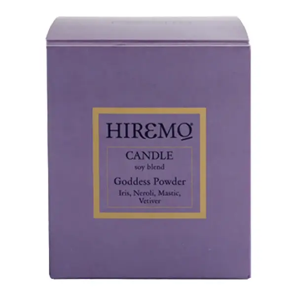 Lumanare din ceara de soia Goddess Powder Hiremo, 250 ml, Eolia