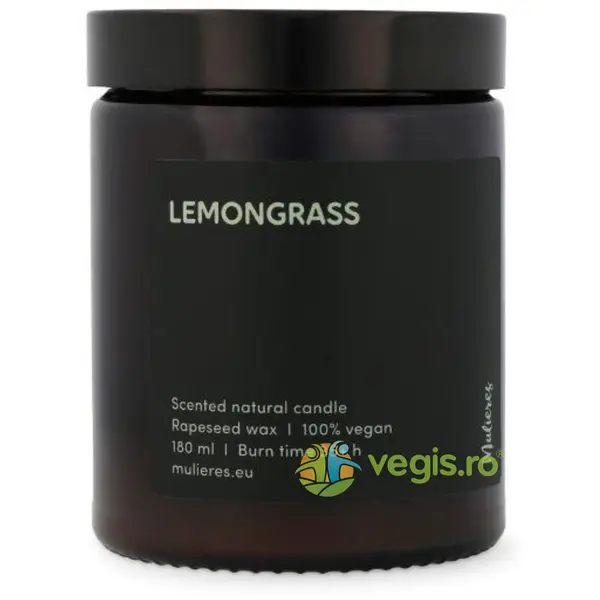 Lumanare Naturala Lemongrass 180ml