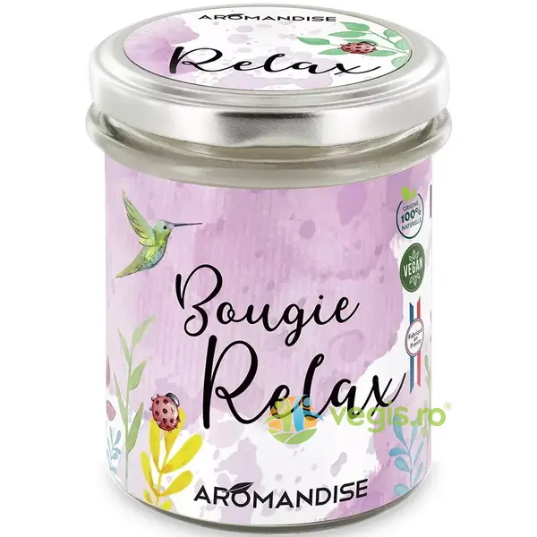 Lumanare Parfumanta Naturala Relax Bio 150g