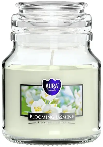 Lumânare parfumată Bispol Aura - Blooming Jasmine, 120 g