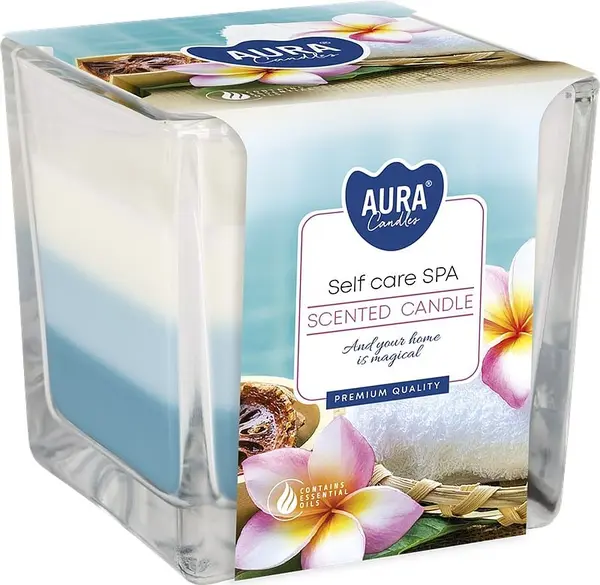 Lumânare parfumată Bispol Aura - Self Care Spa, 170 g