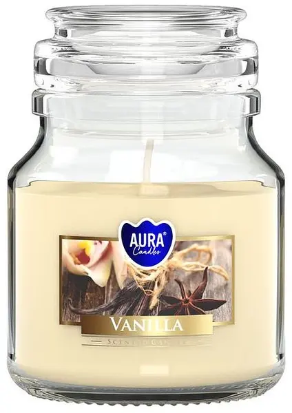 Lumânare parfumată Bispol Aura - Vanilla, 120 g