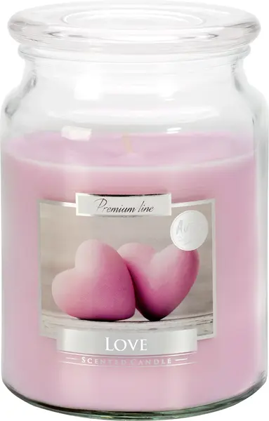 Lumânare parfumată Bispol Premium - Love, 500 g