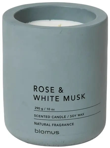 Lumânare parfumată Blomus Fraga - L, Rose & White Musk, FlintStone