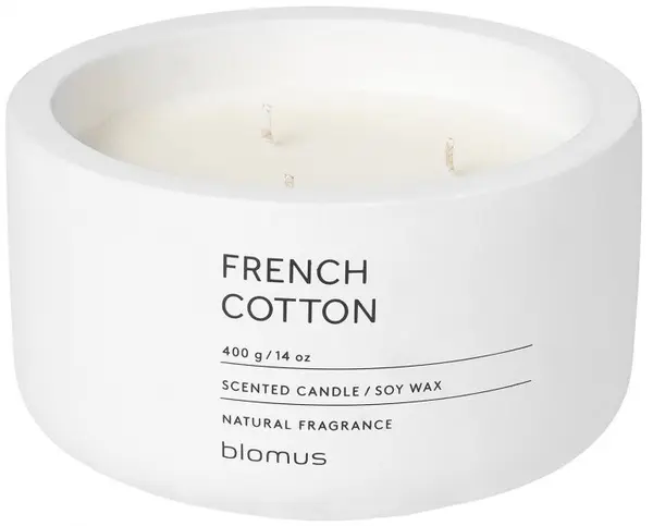 Lumânare parfumată Blomus Fraga - XL, French Cotton, Lily White