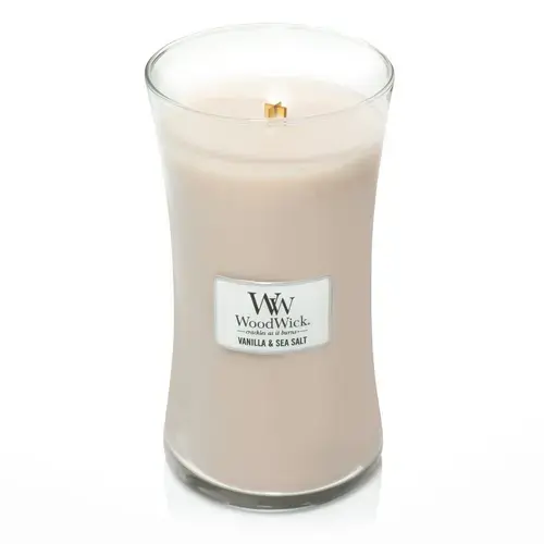 Lumanare Parfumata Borcan Mare Vanilla & Sea Salt, WoodWick®