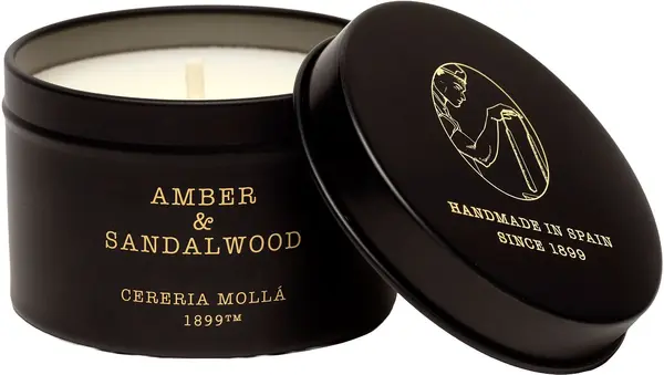 Lumânare parfumată Cereria Molla - Amber & Sandalwood, 90 g