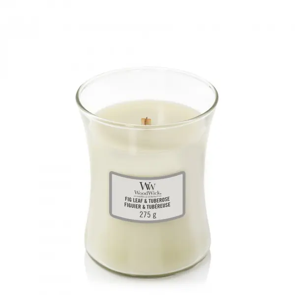 Lumanare parfumata - Fig Leaf & Tuberose, Medium Jar | WoodWick