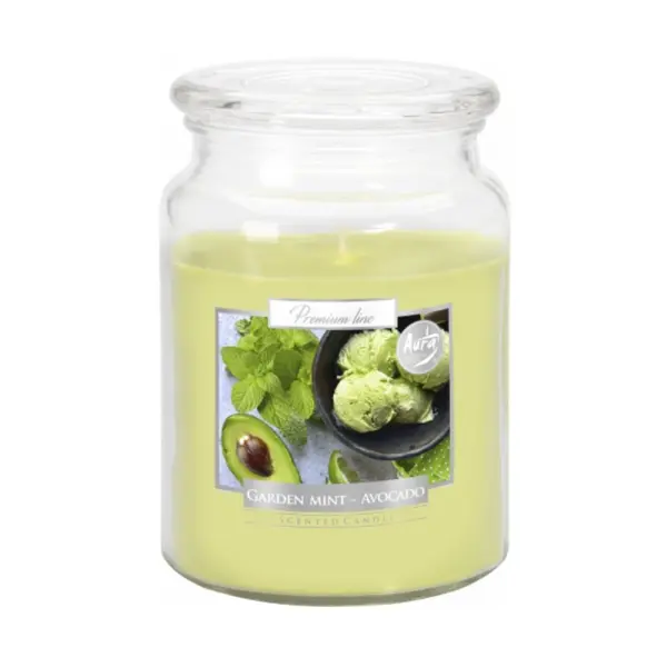 Lumanare Parfumata in Borcan cu Capac Menta si Avocado, 100 Ore