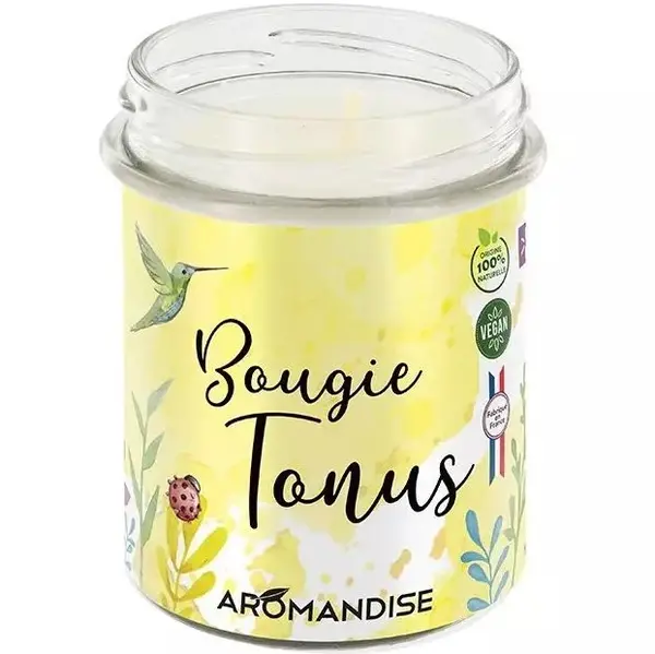 Lumanare parfumata naturala Aromandise Tonus vegana 150g