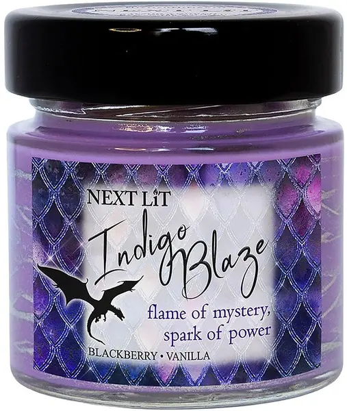Lumânare parfumată Next Lit Dragon Fire - Indigo Blaze, 100 g