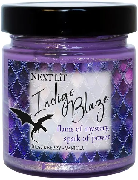 Lumânare parfumată Next Lit Dragon Fire - Indigo Blaze, 180 g