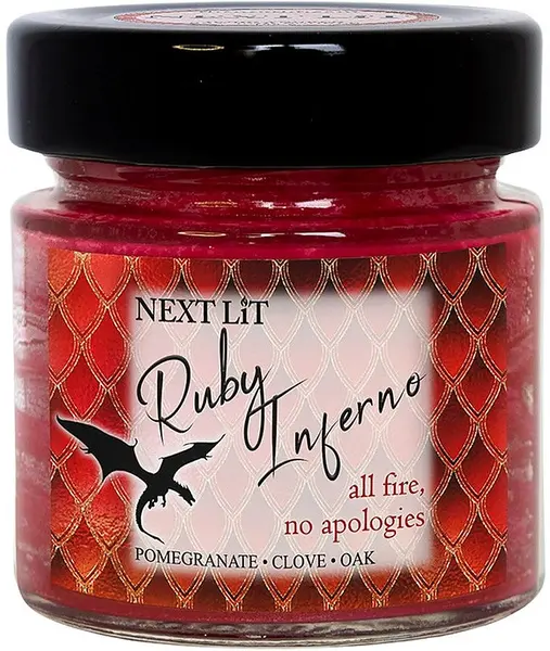 Lumânare parfumată Next Lit Dragon Fire - Ruby Inferno, 100 g