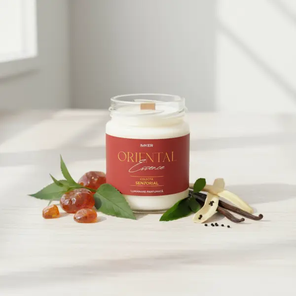 Lumânare parfumată Oriental Essence - chihlimbar marocan, paciuli și vanilie